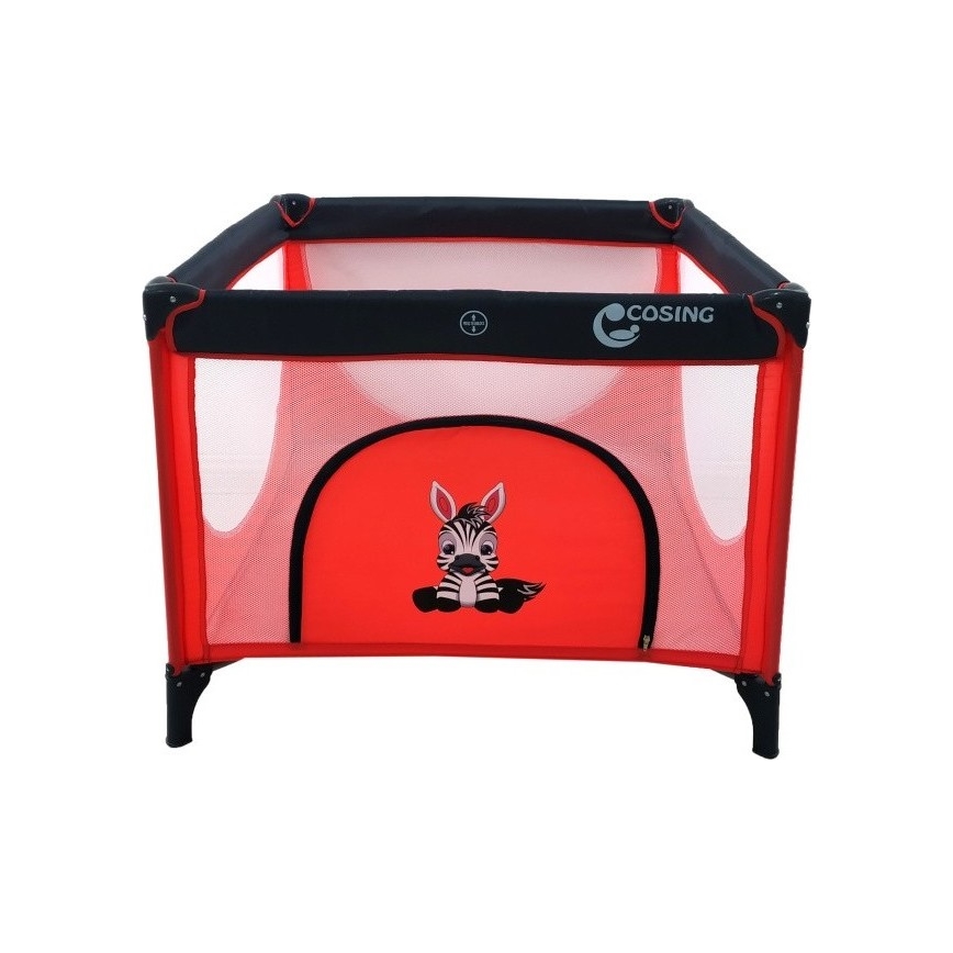 COSING - Детска игрална ограда EMA Zebra, червена