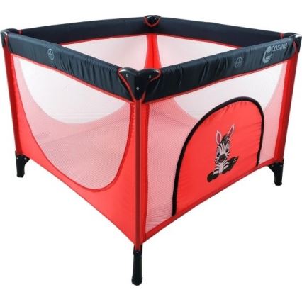 COSING - Детска игрална ограда EMA Zebra, червена