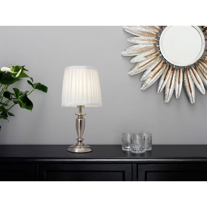 Cottex - Настолна лампа INEB 1xE14/40W/230V сребриста