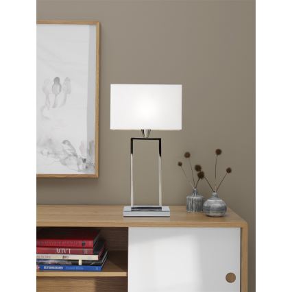 Cottex - Настолна лампа KENSINGTON 1xE14/40W/230V сребриста