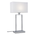 Cottex - Настолна лампа KENSINGTON 1xE14/40W/230V сребриста