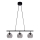 Cottex - Полилей на кабел CAPELLA 3xE14/40W/230V димно/черно