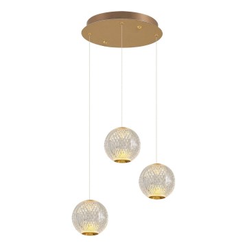 CREMONA LED Висяща лампа 3xLED/5W/230V 3000K Златен