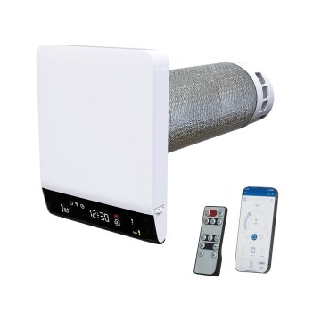 Dalap 25B160 - Локален рекуператор за стая BRISE 160 22W/230V Wi-Fi + дистанционно управление