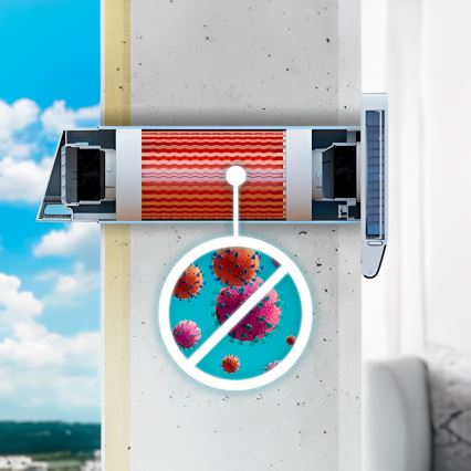 Dalap 25B160 - Локален рекуператор за стая BRISE 160 22W/230V Wi-Fi + дистанционно управление
