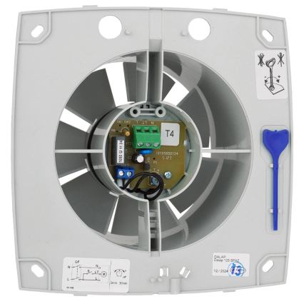 Dalap 41016 - Аксиален вентилатор с таймер 100 BFAZ 16W/230V