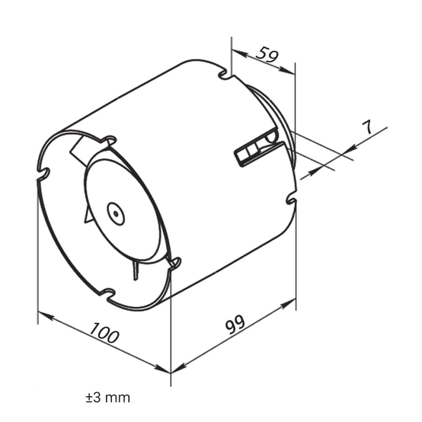 Dalap 41401 - Аксиален въздуховоден вентилатор 100 SD 16W/230V
