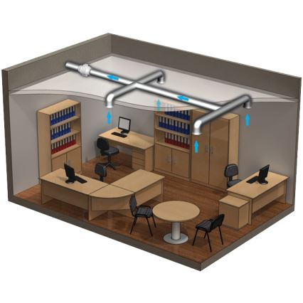 Dalap 8199 - Аксиален вентилатор AP PROFI 100 25W/230V