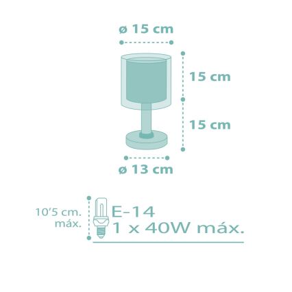 Dalber 41001H - Детска лампа DOTS 1xE14 / 40W / 230V