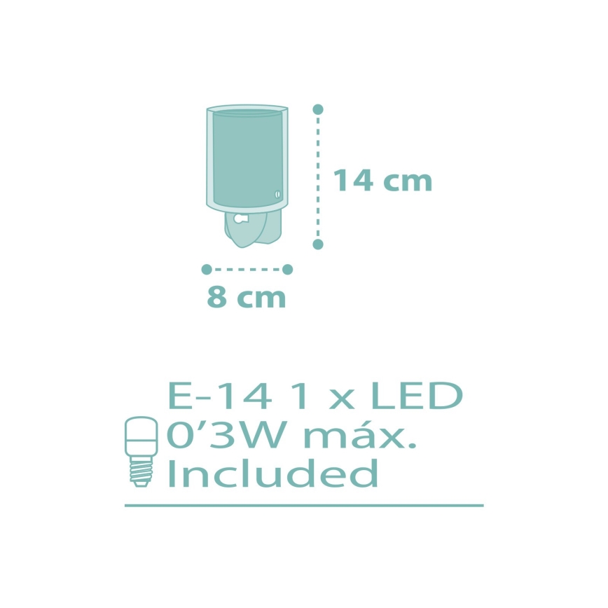 Dalber 41005H - LED лампа с цокъл DOTS 1xE14/0,3W/230V