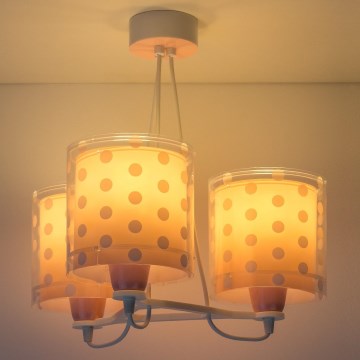 Dalber 41007S - Детски полилей DOTS 3xE27 / 60W / 230V