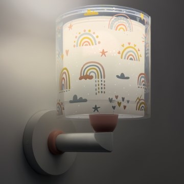 Dalber 41199 - Детска стенна лампа RAINBOW 1xE27/15W/230V многоцветна