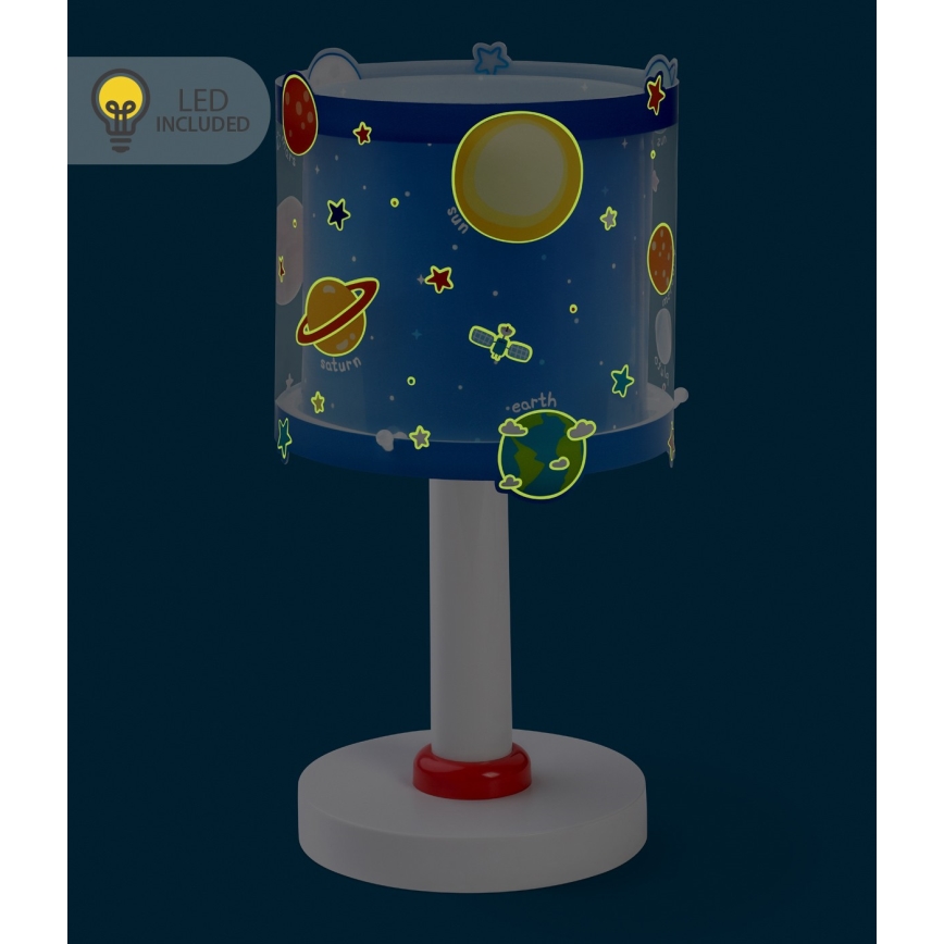 Dalber 41341N - LED детска лампичка PLANETS 1xG4/4W/230V синя