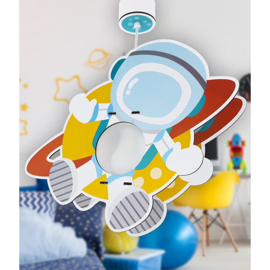 Dalber 41347 - Детски полилей ASTRONAUT 1xE27/15W/230V