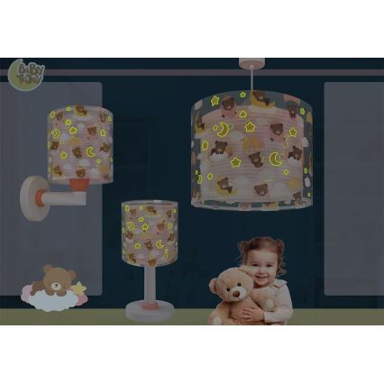 Dalber 41571S - LED детска нощна лампа BABY TEDDY 1xG4/4W/230V розова