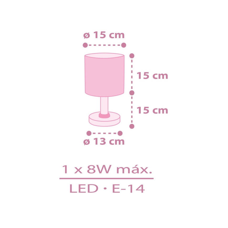 Dalber 42491N - LED детска лампичка FAIRY DREAMS 1xG4/4W/230V розова