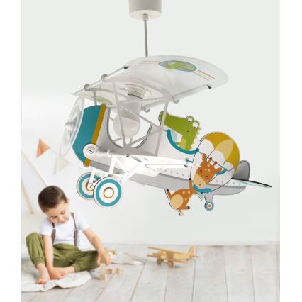 Dalber 54542 - Детски полилей LITTLE CROCODILE 1xE27/15W/230V