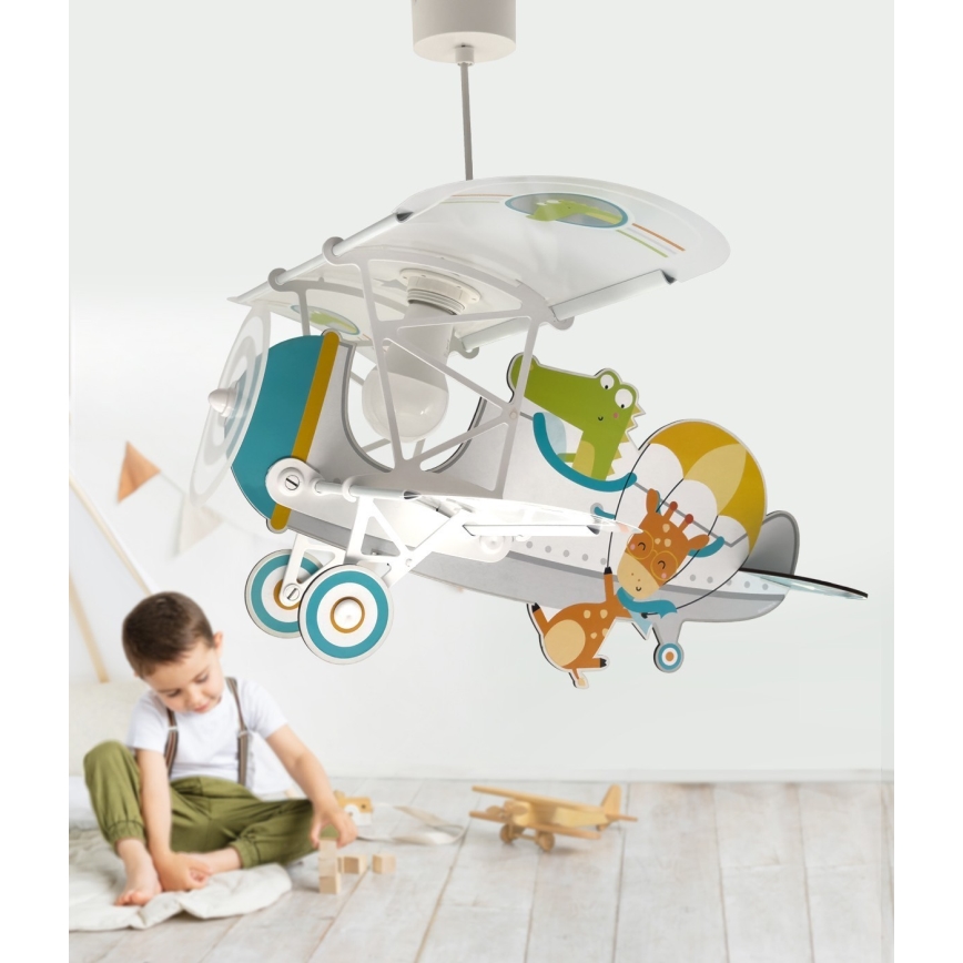 Dalber 54542 - Детски полилей LITTLE CROCODILE 1xE27/15W/230V