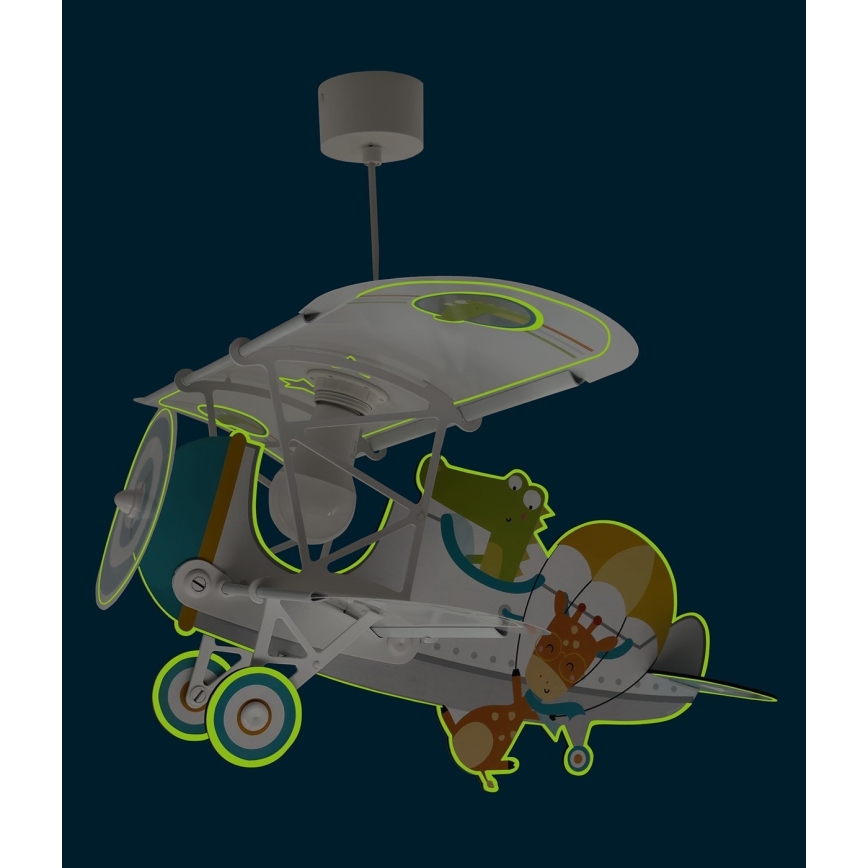 Dalber 54542 - Детски полилей LITTLE CROCODILE 1xE27/15W/230V