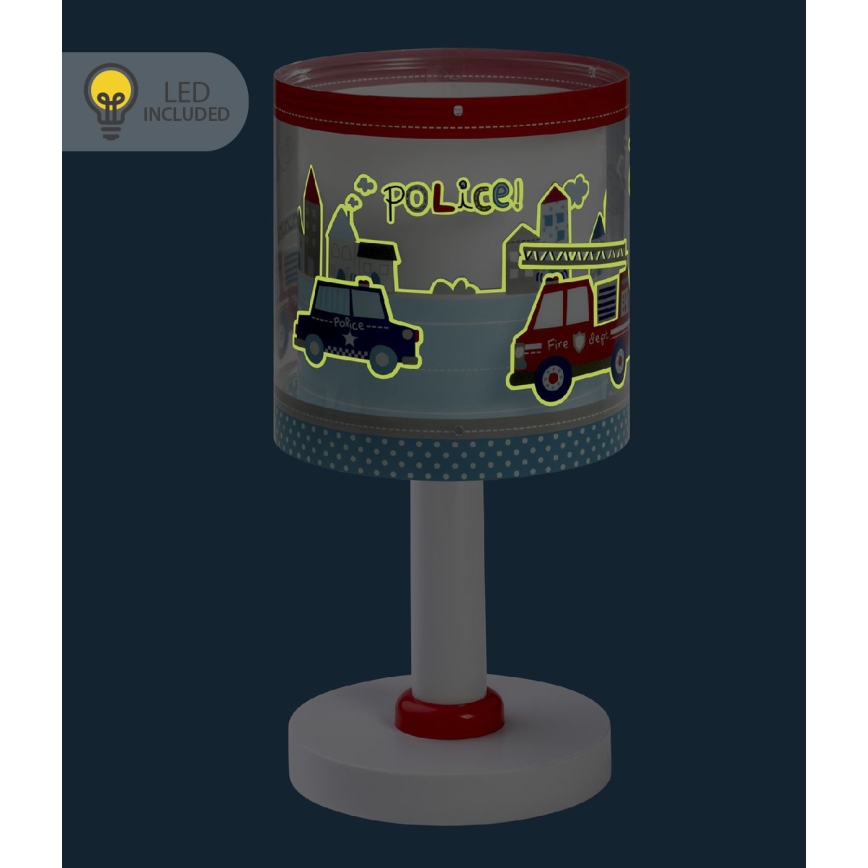 Dalber 60611N - LED детска лампа POLICE 1xG4/4W/230V пъстроцветна