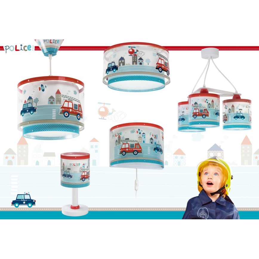 Dalber 60611N - LED детска лампа POLICE 1xG4/4W/230V пъстроцветна