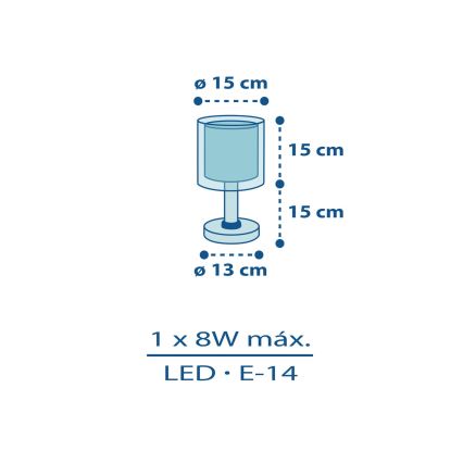 Dalber 60611N - LED детска лампа POLICE 1xG4/4W/230V пъстроцветна
