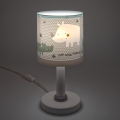 Dalber 60621N - LED детска лампа RHINO&CROCO 1xG4/4W/230V сива