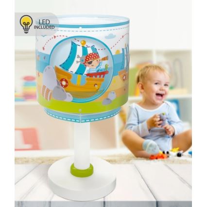 Dalber 60651N - LED детска настолна лампа PIRATE ISLAND 1xG4/4W/230V многоцветна