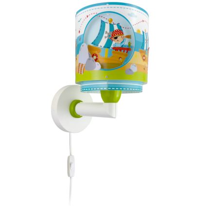 Dalber 60659 - Детски аплик ПИРАТ ISLAND 1xE27/15W/230V