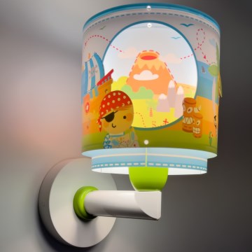 Dalber 60659 - Детско стенно осветително тяло PIRATE ISLAND 1xE27/15W/230V