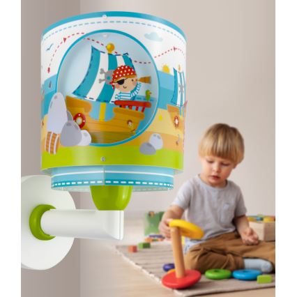 Dalber 60659 - Детско стенно осветително тяло PIRATE ISLAND 1xE27/15W/230V