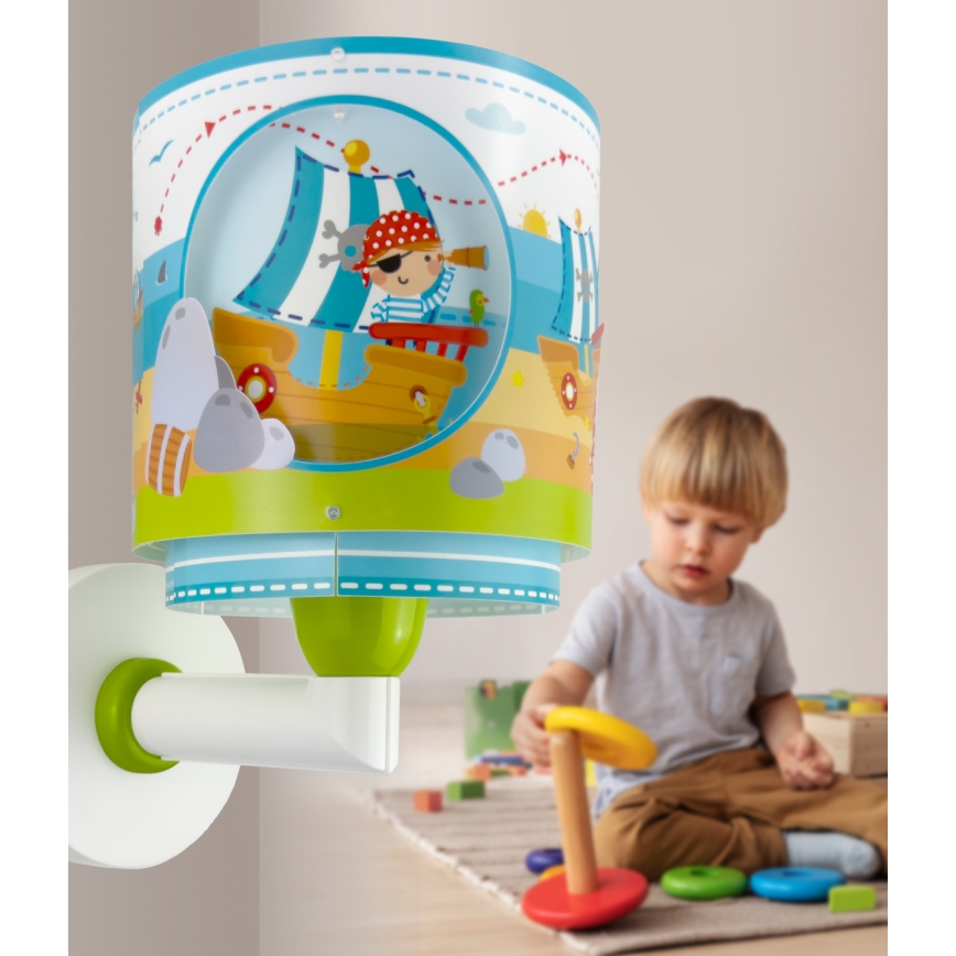Dalber 60659 - Детско стенно осветително тяло PIRATE ISLAND 1xE27/15W/230V