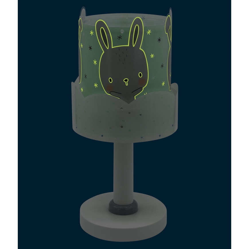 Dalber 61151H - Детска лампа BUNNY 1xE14/40W/230V зелена