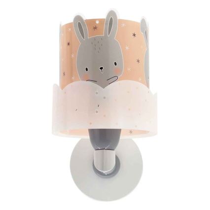 Dalber 61159S - Детски аплик BUNNY 1xE27/60W/230V оранжев