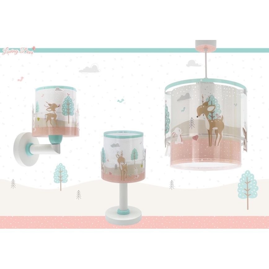 Dalber 61272 - Детски полилей LOVING DEER 1xE27/60W/230V