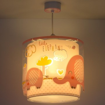 Dalber 61332S - Детски полилей LITTLE ELEPHANT 1xE27 / 60W / 230V