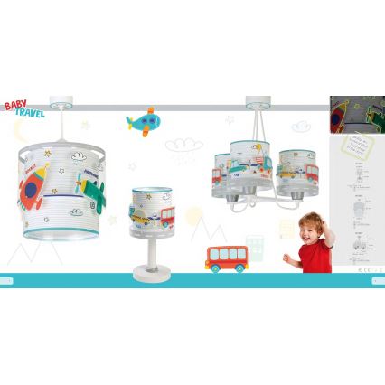Dalber 61687 - Детски полилей BABY TRAVEL 3xE27 / 60W / 230V
