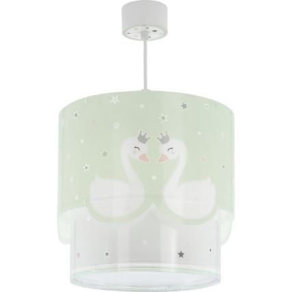 Dalber 61712H - Детски полилей SWEET LOVE 1xE27/60W/230V зелен