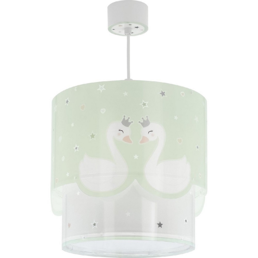 Dalber 61712H - Детски полилей SWEET LOVE 1xE27/60W/230V зелен