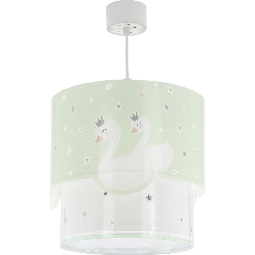 Dalber 61712H - Детски полилей SWEET LOVE 1xE27/60W/230V зелен