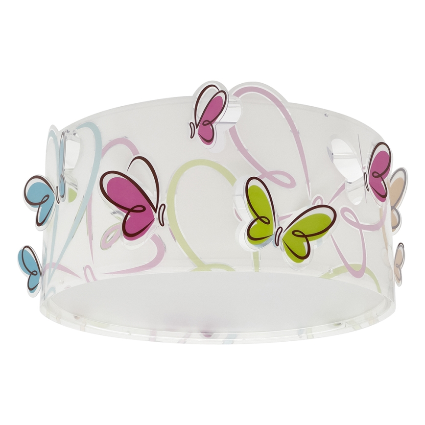 Dalber 62146 - Детска лампа BUTTERFLY 2xE27/60W/230V