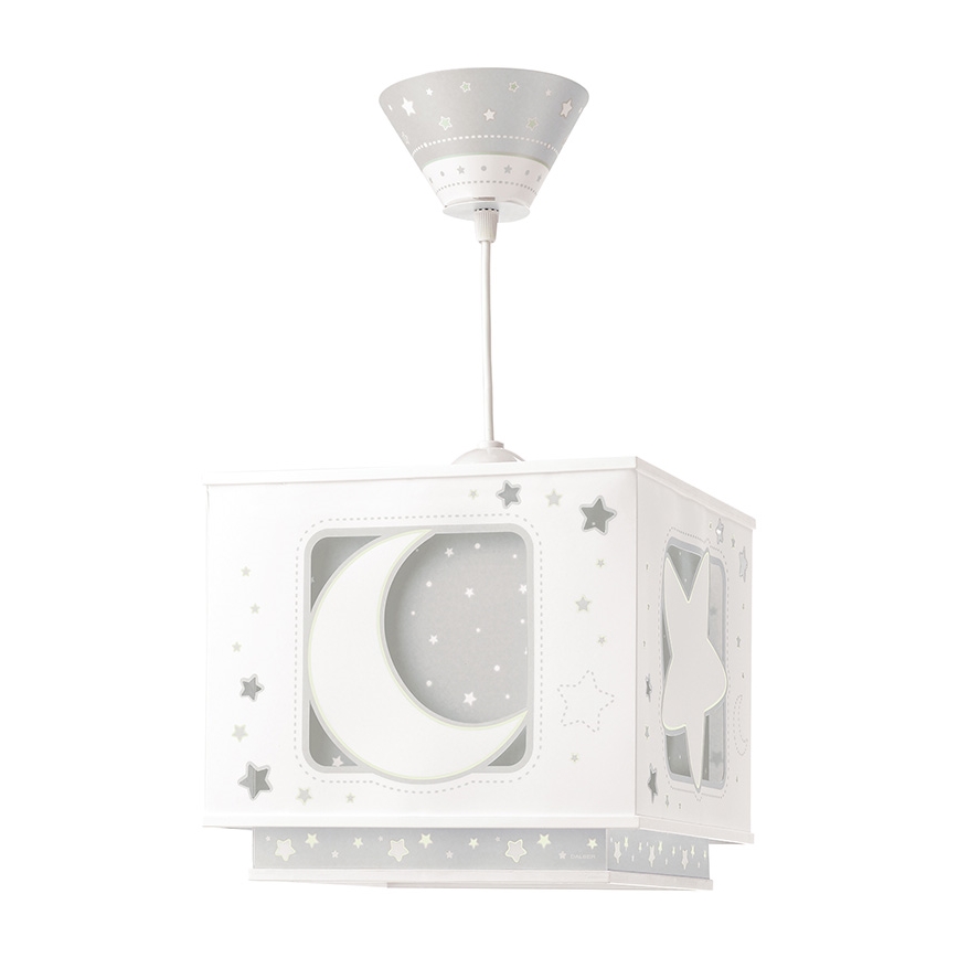 Dalber 63232E - Детски полилей MOON LIGHT 1xE27/60W/230V