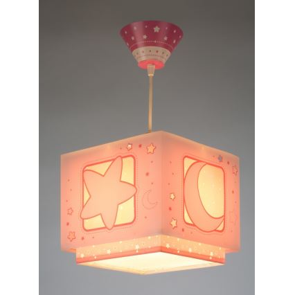 Dalber 63232S - Детски Полилей на верижка MOON LIGHT 1xE27/60W/230V