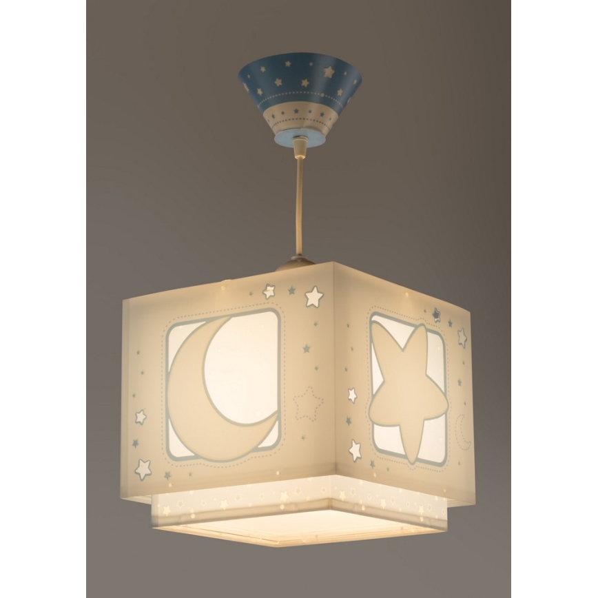 Dalber 63232T - Детски полилей MOON LIGHT 1xE27/60W/230V