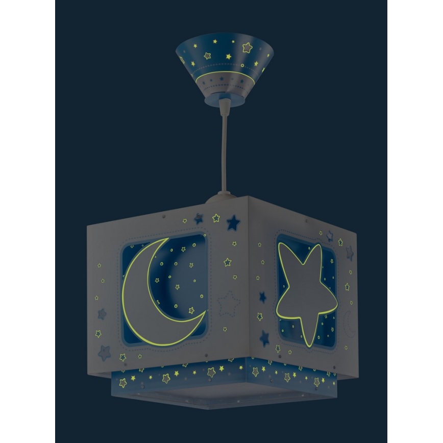 Dalber 63232T - Детски полилей MOON LIGHT 1xE27/60W/230V