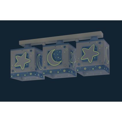Dalber 63233NT - Детска лампа за таван MOONLIGHT 3xE27/60W/230V