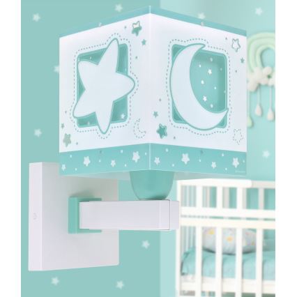 Dalber 63239H - Детски аплик MOONLIGHT 1xE27/15W/230V зелен