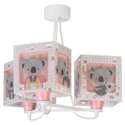 Dalber 63267S - Детски полилей KOALA 3xE27/60W/230V