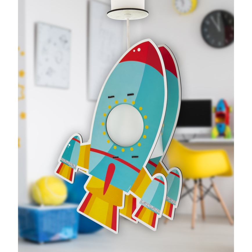 Dalber 63357 - Детски полилей ROCKET 1xE27/15W/230V