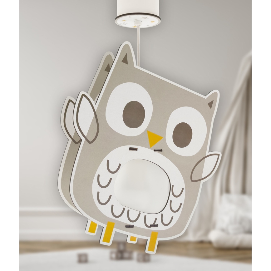 Dalber 63397 - Детски полилей OWL 1xE27/15W/230V